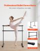 Ballet Barre, 4 Ft Double Barre Bar for Home, Freestanding Portable Ballet Stretching Dance Bars