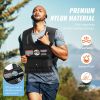 Adjustable Weighted Vest, 35lb Weight Vest with Iron Weights, Shoulder Pad, and Reflective Stripe, Body Weight Vest Exercise Set for Men Women