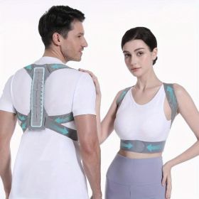 Back Support Posture Corrector For Women Men, Shoulder Supports & Immobilizers Scoliosis And Hunchback Adjustable Belt Back Brace For Lower Back (Option: M)