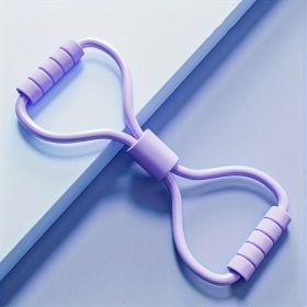 8-Shaped Elastic Resistance Band (Color: Purple)