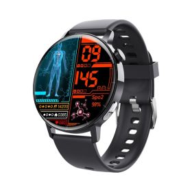 1.41-inch Health Smartwatch Fitness Tracker And Heart Rate-blood Oxygen-blood Pressure-sleep Monitor (Option: Black)