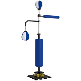 Speed Punching Bag Speed Bag Boxing Bag Stand (Color: Blue)