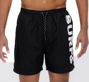 Surf&Beach Swim Shorts (Color: Black, size: 3XL)