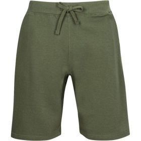 Fleece Sweat Shorts (Color: OLIVE, size: 3XL)