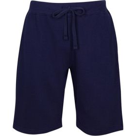 Fleece Sweat Shorts (Color: NAVY, size: 3XL)