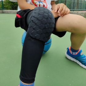 2 PC Compression Knee Pads Long Leg Sleeves Brace Knee Support Protection For Basketball, Football, Volleyball, Running, Cycling (Option: White-M)