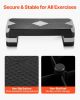 Aerobic Exercise Step Platform, 28-Inch Workout Aerobic Stepper, Height Adjustable Fitness Training Step Deck Trainer with 4 Risers